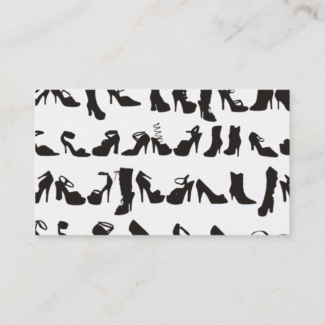 Sko shoppar visitkortar visitkort (Baksida)