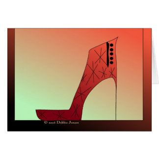 Sko vanvett II av Debbie Jensen Hälsningskort