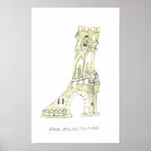 Skoarkitekturplakat (Sepia)