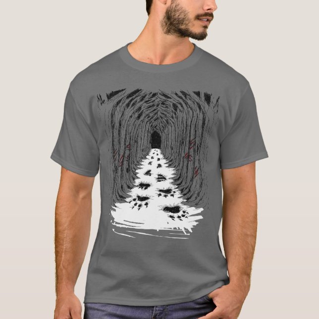 Skoavtryck för transformering av varulv t shirt (Framsida)
