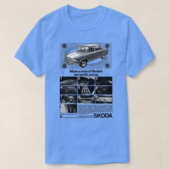 SKODA 1 000 MB  T SHIRT (Design framsida)