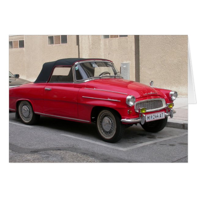 Skoda Felicia Hälsningskort (Framsidan Horizontal)