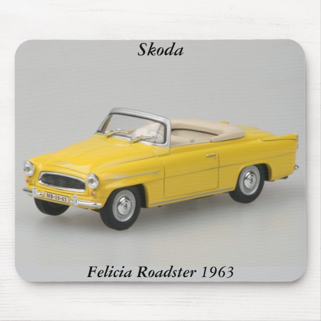 Skoda FeliciaRoadster Mousepad 1963 Musmatta (Framsidan)
