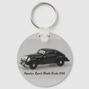 Skoda populär sport Monte - carlo Keychain 1935 Nyckelring