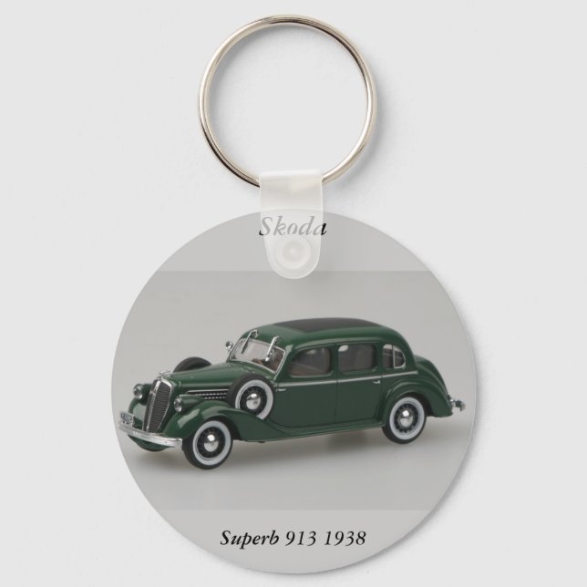 Skoda Superb 913 1938 Keychain Nyckelring (Framsida)