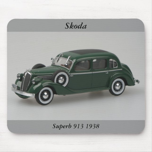 Skoda superb 913 1938 Mousepad Musmatta (Framsidan)