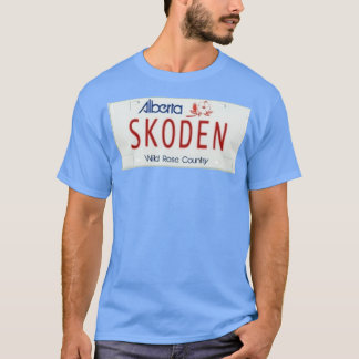 SKODEN Alberta License Plate  T Shirt