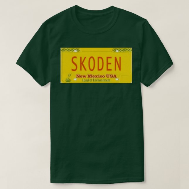 SKODEN New mexico licensskylt  T Shirt (Design framsida)