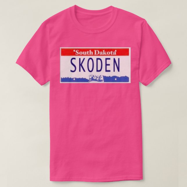 SKODEN South Dakota licensskylt Long T Shirt (Design framsida)
