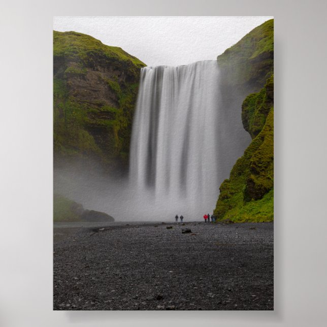 Skofafoss vattenfall poster (Framsidan)