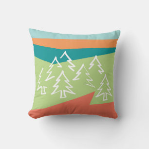 Skog 感 恩 Dekorativ kudde med Solid Melon Back