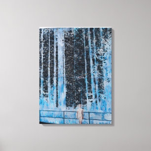 Skog 4 timmar av dagsljus 2009 canvastryck