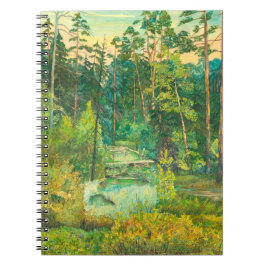 Skog Anteckningsbok Med Spiral