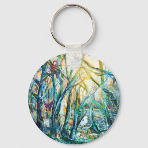 Skog av liv Keychain Nyckelring