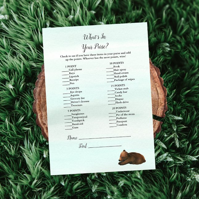 Skog Äventyr, vad är i ditt spel? Inbjudningar (Skapare uppladdad)