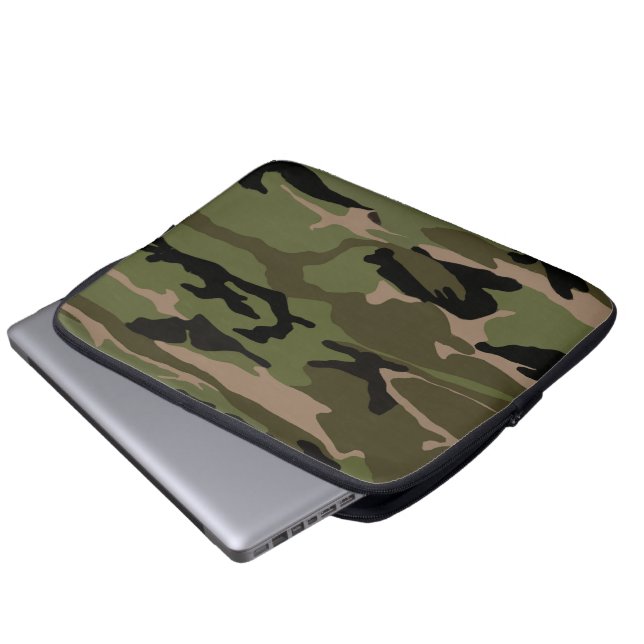 Skog Camo Laptop Fodral (Framre botten)