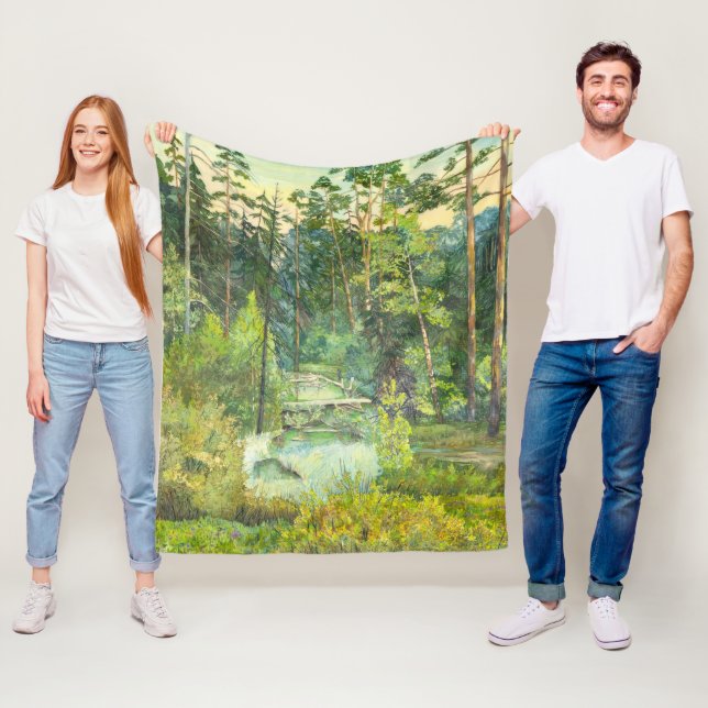 Skog Fleecefilt (På plats)