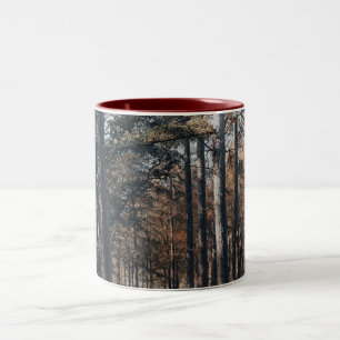 Skog för att dämpa naturfenor Två-Tonad mugg