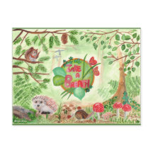 Skog för ekoterapi med medelhög design