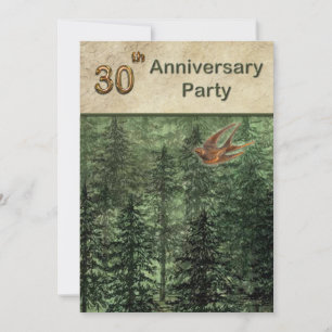 Skog för Träd-årsdagen Party 30 Inbjudningar