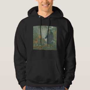 Skog fortsätter hembränneri vit blixtsprit hoodie
