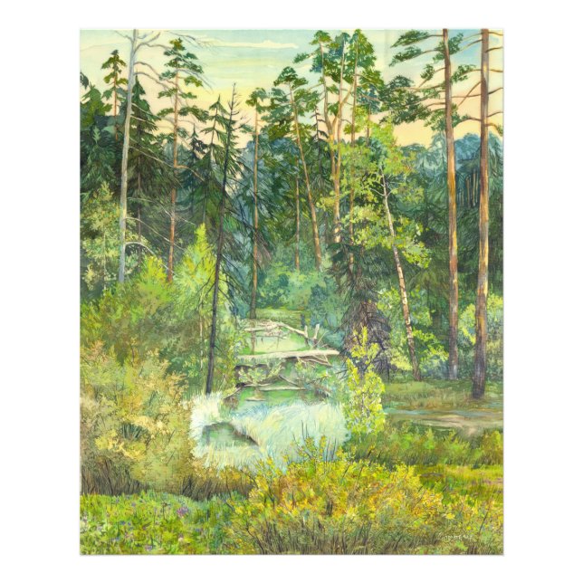 skog fototryck (Framsidan)