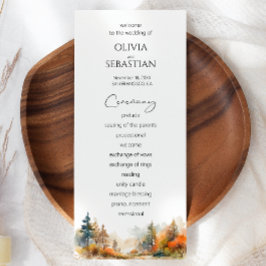 Skog från Bröllop i skogshuggen i Rustic Woodland Program