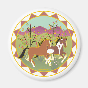Skog Frolic rid- magnet