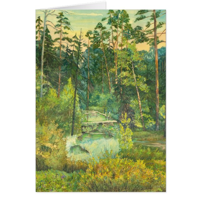 Skog Hälsningskort (Framsidan)