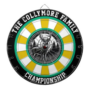 Skog-Hjort med målöverlagring Darttavla