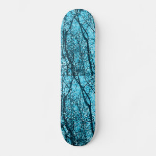 Skog i Azure Old School Skateboard Bräda 21,6 Cm