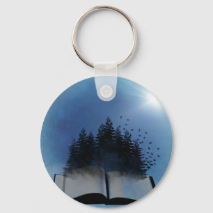 Skog i Bok Nyckelring