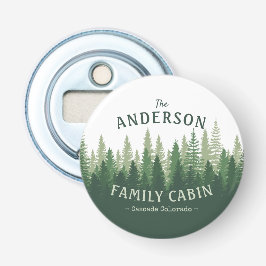 Skog i Cabin-familjen Gräs Träd Flasköppnare