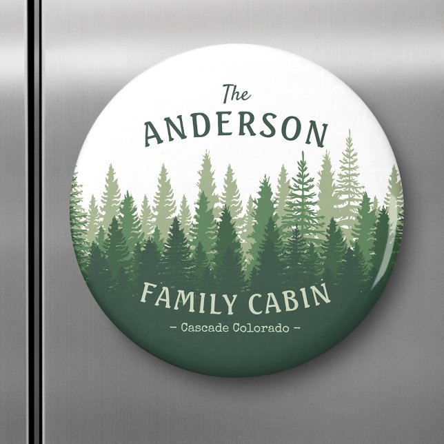 Skog i Cabin-familjen Gräs Träd Magnet (Skapare uppladdad)