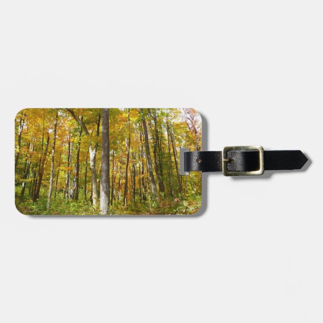 Skog i Gult Lövs höstlandskap Bagagebricka (Horisontell Framsida)