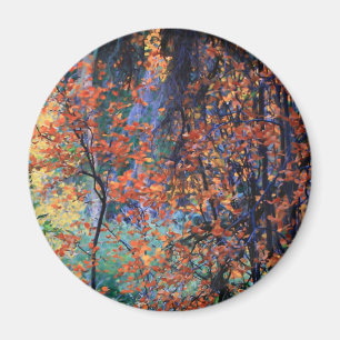 Skog i höst magnet