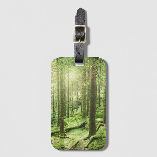 Skog i Killarney nationalpark | Kerry, Irland Bagagebricka (Framsida vertikal)