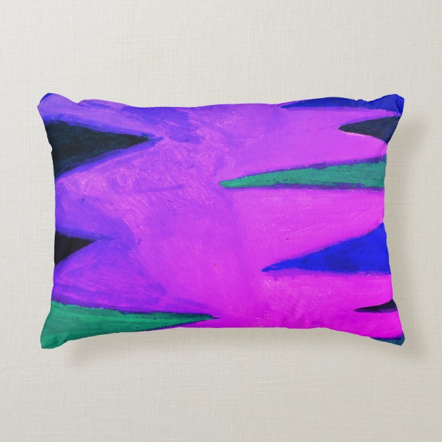 Skog i kväll prydnadskudde (Framsidan)