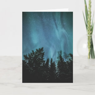 Skog i norra Ljus Kort