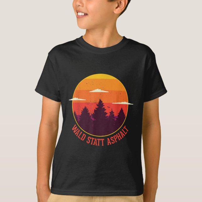 Skog i stället för asfaltskog t shirt (Framsida)