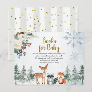 Skog i träden (Winter Animal Forest Bokar) för Bab Vykort