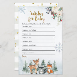 Skog i träden (Winter Animal Forest Önskemål) för 