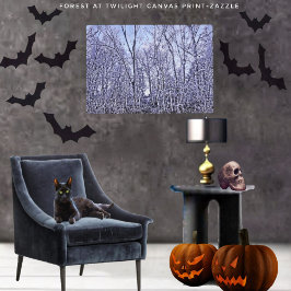 Skog i Twilight Canvastryck