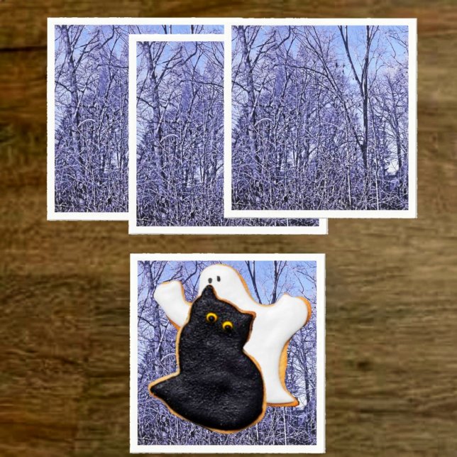 Skog i Twilight Pappersservett (These Forest At Twilight Napkins, can be used anytime of the year!)