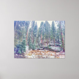 Skog i Winter Canvastryck