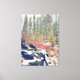 Skog i Winter Canvastryck