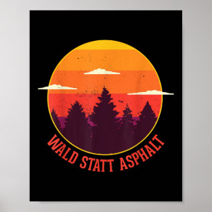 Skog istället för asfalt Natur Berg Skog Poster