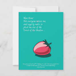 Skog med skugggenererat AI-kort Julkort