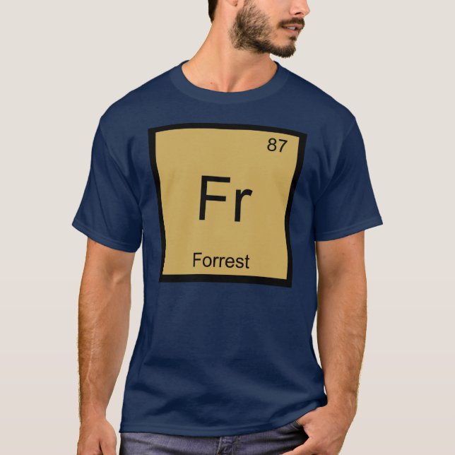 Skog Namn Kemiskt Element Periodiska Systemet T Shirt (Framsida)