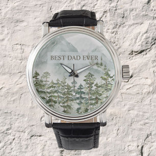 Skog och berg Bästa pappa någonsin Fars dag Armbandsur